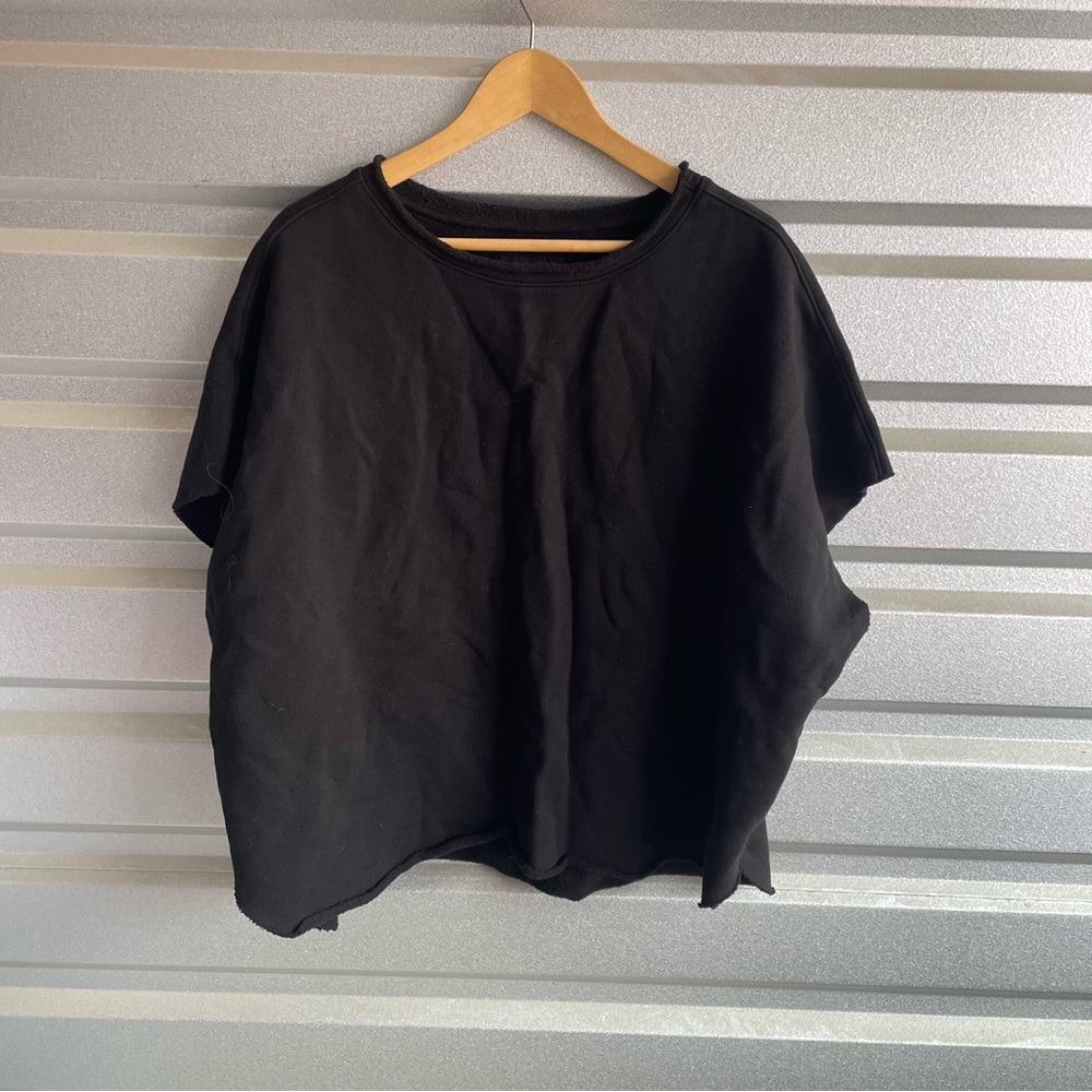 Frank & Eileen Olive Triple Fleece Original Capelet in black